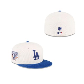 Undefeated X Los Angeles Dodgers White Corduroy 59FIFTY Fitted Hat