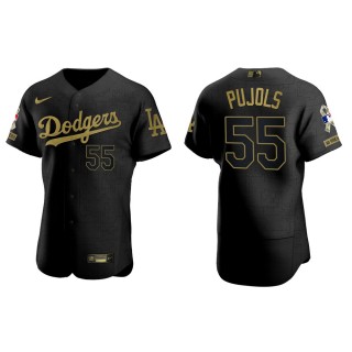Albert Pujols Los Angeles Dodgers Salute to Service Black Jersey