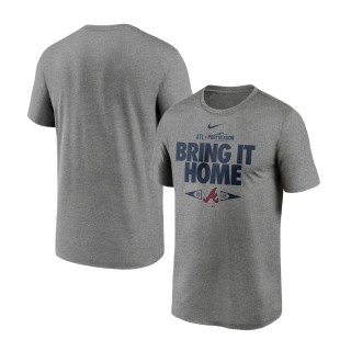 Atlanta Braves Gray 2021 Postseason Proving Grounds T-Shirt