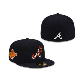 Men's Atlanta Braves Leafy Front 59FIFTY Fitted Hat