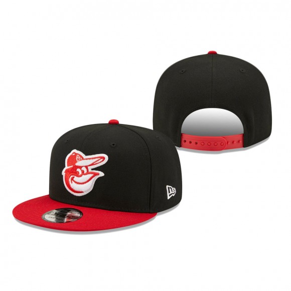 Baltimore Orioles Color Pack 2-Tone 9FIFTY Snapback Hat Black Scarlet