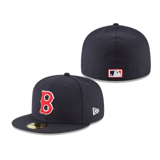 Red Sox Cooperstown Collection Logo 59FIFTY Fitted Hat Navy