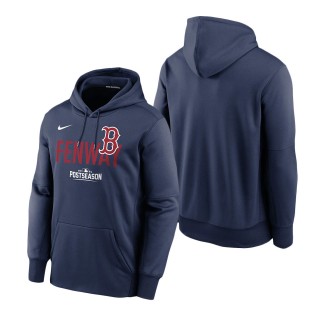 Boston Red Sox Nike Navy 2021 Postseason Dugout Pullover Hoodie