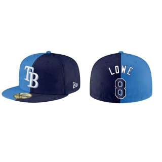 Brandon Lowe Rays Blue Navy Split 59FIFTY Hat