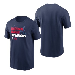 Men's Atlanta Braves Navy 2021 National League Champions T-Shirt