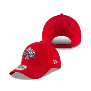 Men's Atlanta Braves Red 2021 World Series Bound Replica Locker Room 9FORTY Adjustable Hat