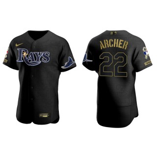 Chris Archer Tampa Bay Rays Salute to Service Black Jersey