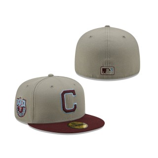Cleveland Indians 1981 All-Star Game Blue Undervisor 59FIFTY Hat Gray Maroon