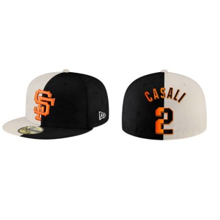 Curt Casali Giants Cream Black Split 59FIFTY Hat