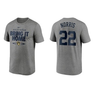 Daniel Norris Milwaukee Brewers Gray 2021 Postseason Proving Grounds T-Shirt