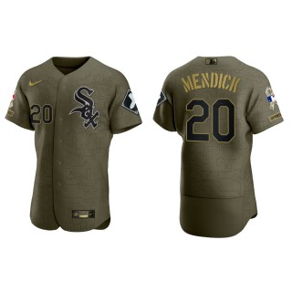 Danny Mendick Chicago White Sox Salute to Service Green Jersey