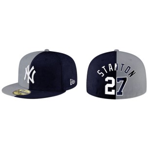 Giancarlo Stanton New York Yankees Navy Gray Split Hat