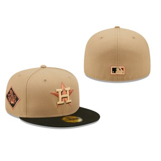 Houston Astros 2017 World Series Camel 59FIFTY Fitted Hat Brown