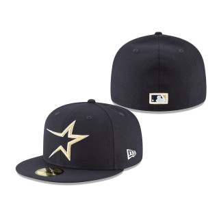 Houston Astros Cooperstown Collection Logo 59FIFTY Fitted Hat Navy
