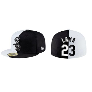 Jake Lamb White Sox White Black Split 59FIFTY Hat
