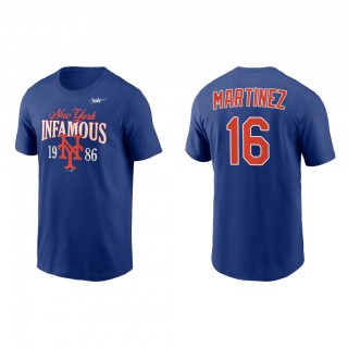 Jose Martinez New York Mets Royal 1986 World Series 35th Anniversary Infamous T-Shirt