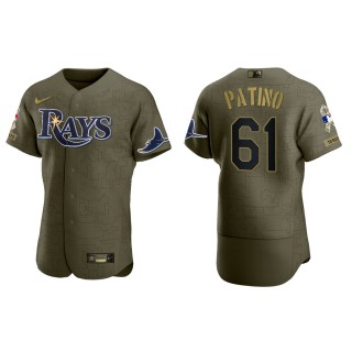 Luis Patino Tampa Bay Rays Salute to Service Green Jersey