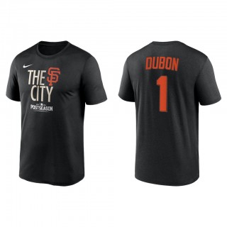 Mauricio Dubon San Francisco Giants Black 2021 Postseason Authentic Collection Dugout T-Shirt