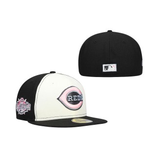 Cincinnati Reds New Era 2015 All-Star Game Pink Undervisor 59FIFTY Fitted Hat Cream Black