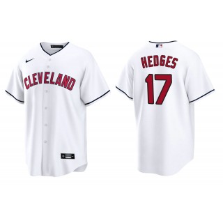 Men's Cleveland Indians Austin Hedges White Replica Alternate Jersey