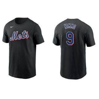 Men's New York Mets Brandon Nimmo Black Name & Number T-Shirt