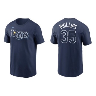 Men's Tampa Bay Rays Brett Phillips Navy Name & Number T-Shirt