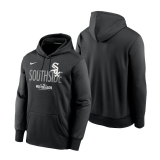 White Sox Black 2021 Postseason Authentic Collection Dugout Pullover Hoodie