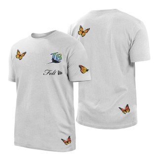 Tampa Bay Rays x FELT White Butterfly T-Shirt