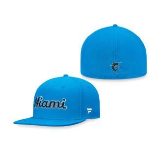 Marlins Team Core Fitted Hat Blue