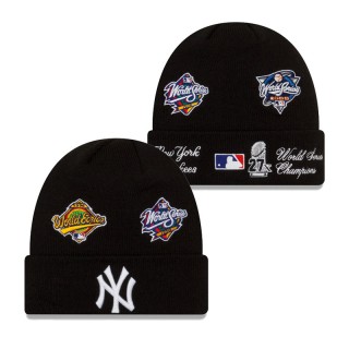 New York Yankees Champions Cuffed Knit Hat Black