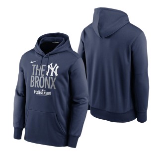 New York Yankees Nike Navy 2021 Postseason Dugout Pullover Hoodie