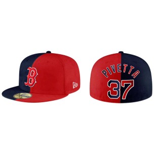 Nick Pivetta Boston Red Sox Navy Red Split Hat