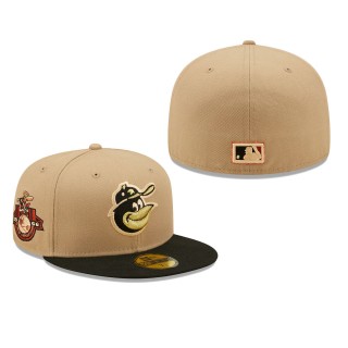 Baltimore Orioles 1966 World Series Camel 59FIFTY Fitted Hat Brown