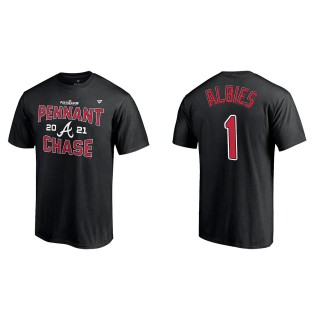 Ozzie Albies Atlanta Braves Black 2021 Division Series Winner Locker Room T-Shirt