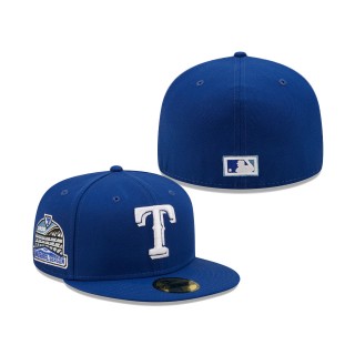 Texas Rangers 2020 Inaugural Season at Globe Life Field Sky Blue Undervisor 59FIFTY Fitted Hat Royal