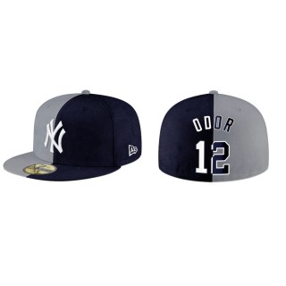 Rougned Odor New York Yankees Navy Gray Split Hat