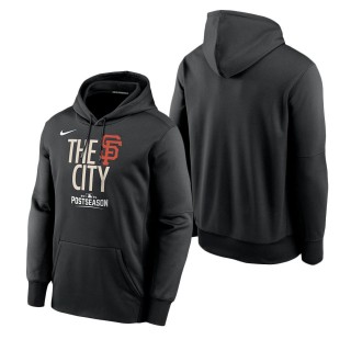 San Francisco Giants Nike Black 2021 Postseason Authentic Collection Dugout Pullover Hoodie
