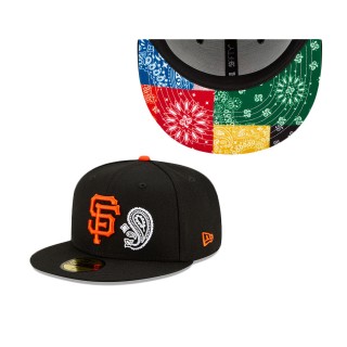 San Francisco Giants Patchwork Undervisor Fitted Hat