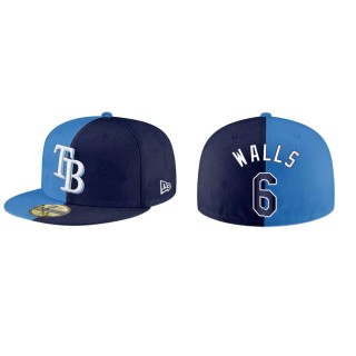 Taylor Walls Rays Blue Navy Split 59FIFTY Hat