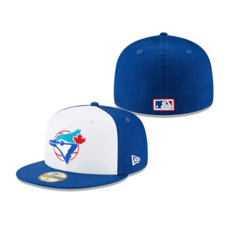 Blue Jays Cooperstown Collection Logo 59FIFTY Fitted Hat White