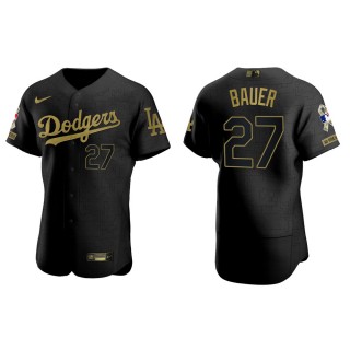Trevor Bauer Los Angeles Dodgers Salute to Service Black Jersey