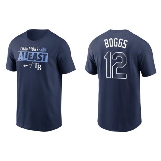 Wade Boggs Rays Navy 2021 AL East Division Champions T-Shirt