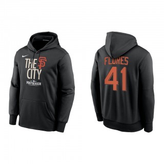 Wilmer Flores San Francisco Giants Black 2021 Postseason Authentic Collection Dugout Pullover Hoodie