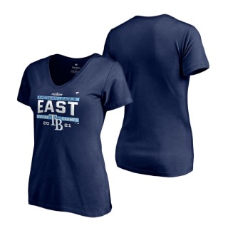 Women's Rays Navy 2021 AL East Division Champions Locker Room T-Shirt
