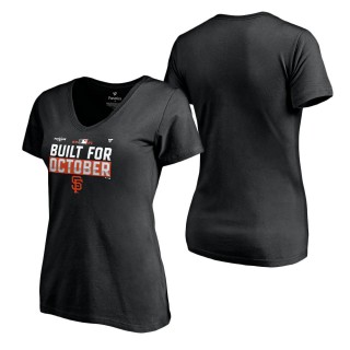 Women's San Francisco Giants Black 2021 Postseason Locker Room Plus Size T-Shirt