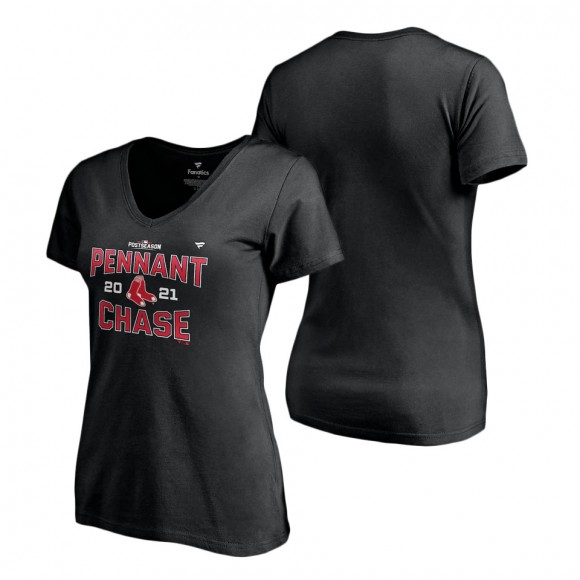Women's Boston Red Sox Black 2021 Division Series Winner Locker Room T-Shirt