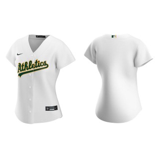 Women's Oakland Athletics White Replica Home Jersey