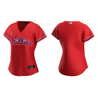 Women's Philadelphia Phillies Red Replica Alternate Jersey