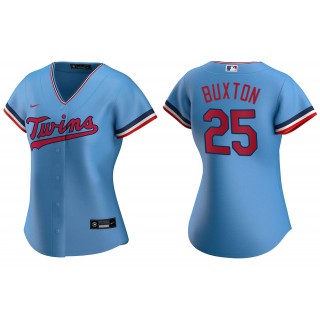 Women's Minnesota Twins Byron Buxton Light Blue Replica Alternate Jersey