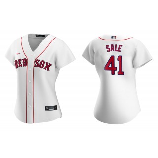 Women's Boston Red Sox Chris Sale White Replica Home Jersey